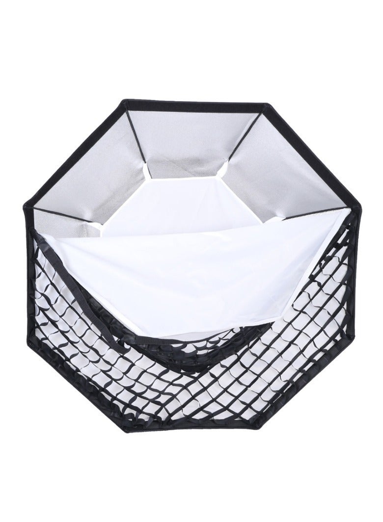 Glanfen Octagonal Softbox, 95cm Quick-Setup Compact Bowens Mount with Light Diffusers, Grid, Carrying Bag, Compatible with Most Bowens Mount COB Video Light for Portrait Product Photography - Image 3
