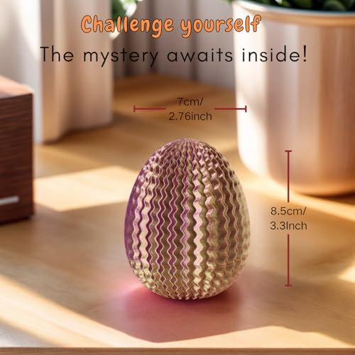 JHBEEY 2026 Creative Gift Box: Easter Egg Mystery Puzzle with Hidden Compartment, Reusable Brain Teaser Game for Adults & Kids, Money Gift Ideas for Birthday Christmas Party Celebration - Image 2