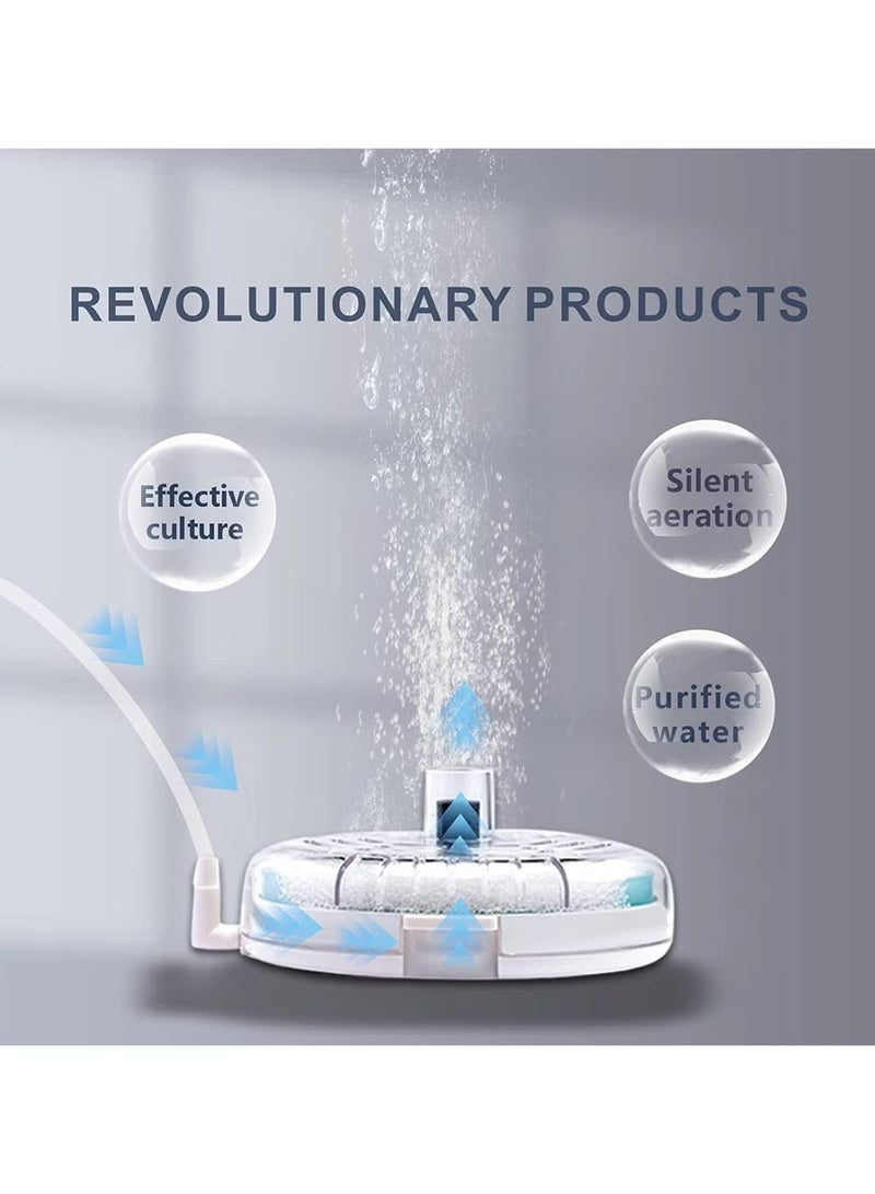OMEVE Mini Aquarium Sponge Filter, Fish Tank Water Filter, Small Internal Fish Tank Filter Detachable Submersible Filter with Air Stone Suitable for 2-6 Gallon Tank (Air Pumps Not Included)  - Image 2