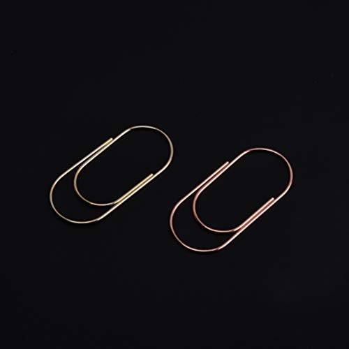 Supfoxer Rose Gold Large Paper Clips, 50pcs 50mm 2 inch Jumbo Paper Clip Non-Skid Large Wide Smooth Finish Steel Wire Office Supply Accessories - Image 5