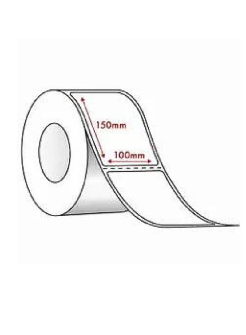 Terabyte ورق ملصقات الشحن الحراري 100 * 150 مم (4 * 6 بوصة) ملصقات لاصقة حرارية 500 قطعة - Image 1
