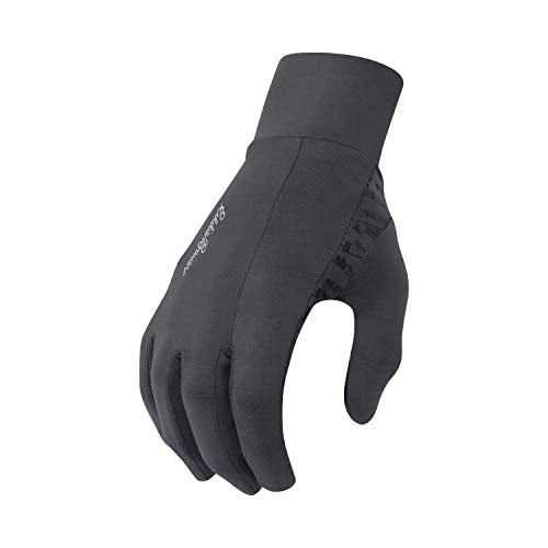 Eddie Bauer Touchscreen Warm Running Glove Liners Standard Mens and Womens Cool Weather Gloves Dark Grey Large - Image 3