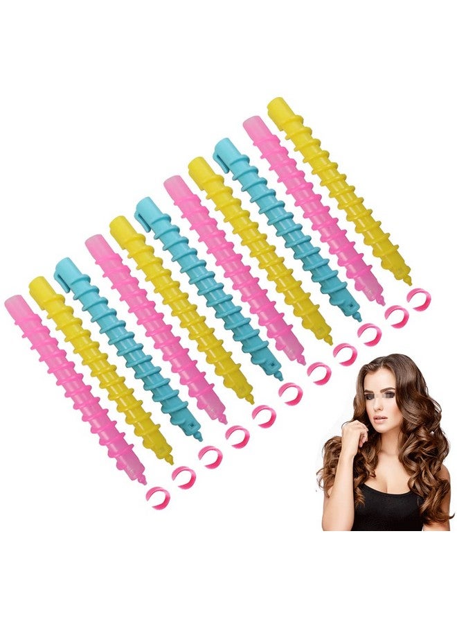 اس واي بي ال 18 قطعة من قضيب تجعيد الشعر الحلزوني البلاستيكي للشعر المتوسط/الطويل، بكرات تصفيف الشعر، أدوات تجعيد الشعر، قضيب تجعيد الشعر، أدوات الصالون للنساء والسيدات والفتيات (7.3 بوصة) - Image 1