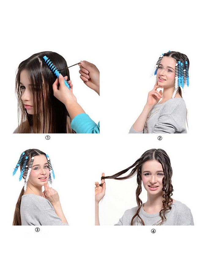 اس واي بي ال 18 قطعة من قضيب تجعيد الشعر الحلزوني البلاستيكي للشعر المتوسط/الطويل، بكرات تصفيف الشعر، أدوات تجعيد الشعر، قضيب تجعيد الشعر، أدوات الصالون للنساء والسيدات والفتيات (7.3 بوصة) - Image 2