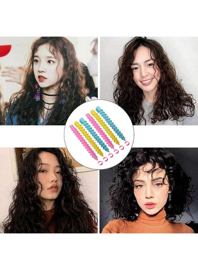 اس واي بي ال 18 قطعة من قضيب تجعيد الشعر الحلزوني البلاستيكي للشعر المتوسط/الطويل، بكرات تصفيف الشعر، أدوات تجعيد الشعر، قضيب تجعيد الشعر، أدوات الصالون للنساء والسيدات والفتيات (7.3 بوصة) - Image 3