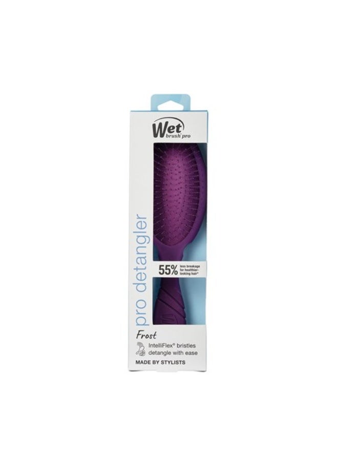 Wet Brush Pro Detangler – IntelliFlex Bristles Hairbrush for Wet & Dry Hair, All Hair Types -  Frost Purple - Image 5