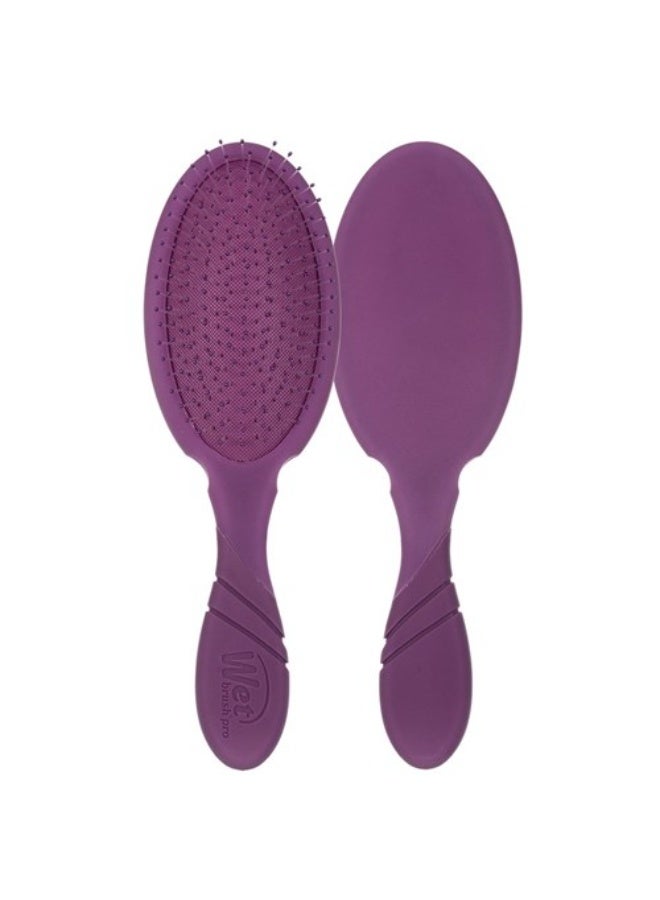 Wet Brush Pro Detangler – IntelliFlex Bristles Hairbrush for Wet & Dry Hair, All Hair Types -  Frost Purple - Image 3