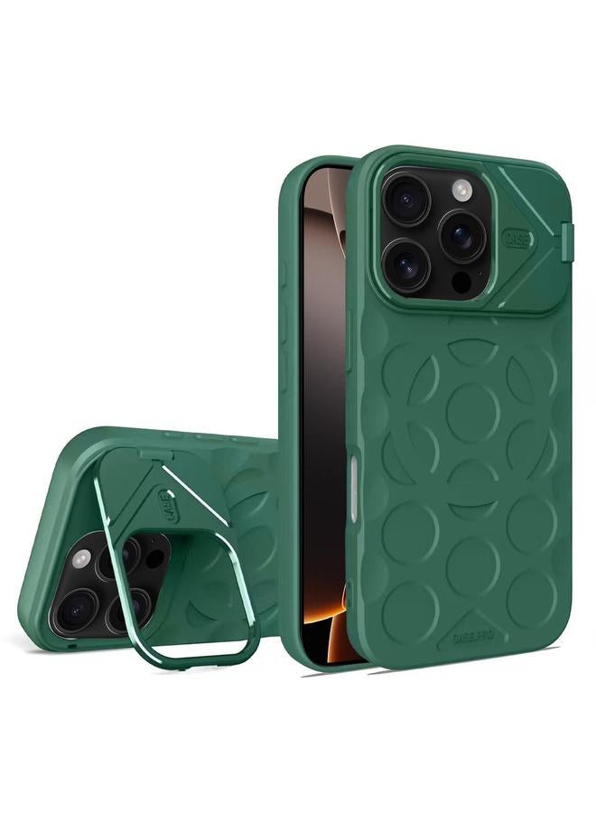 اس-توب جراب لهاتف iPhone 16 Pro Max مع حامل إطار عدسة MagSafe PC Hybrid TPU - Image 1