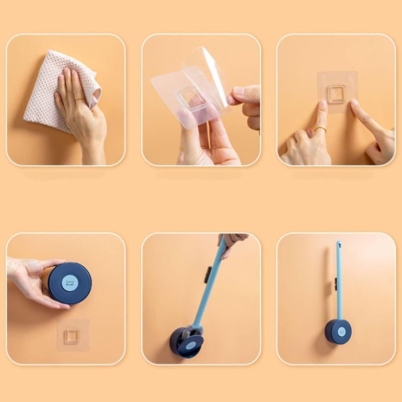 Cyrox Toilet Brush with Mini Cleaning Brush // Wall Mounted Toilet Cleaning Brushes // Brushes for Bathroom Cleaning with Soft Bristle & Holder (1Pcs) - Image 5