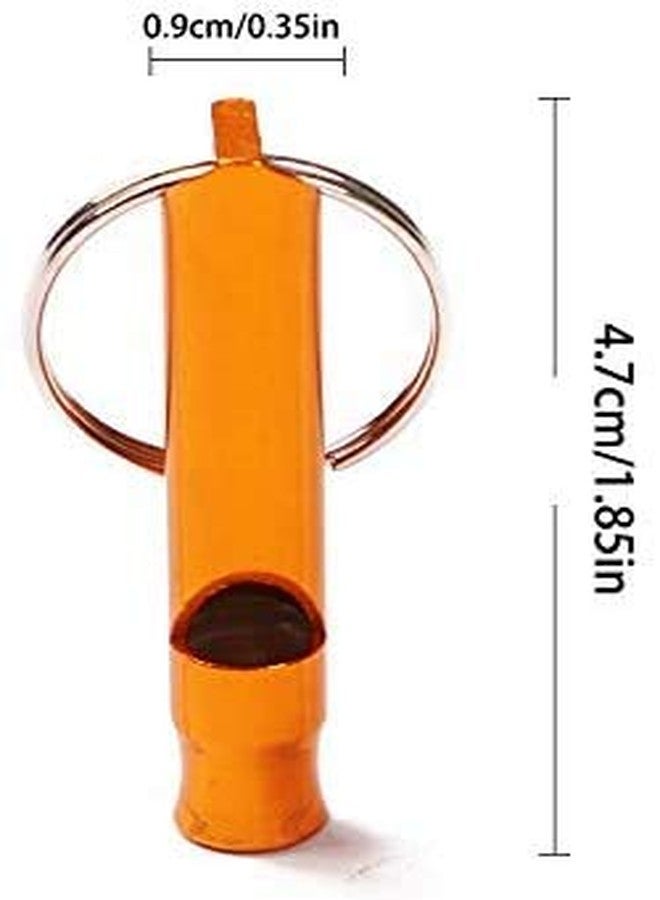 Ergonflow Set of 12 Extra Loud Whistles for Camping Hiking Hunting Outdoors Sports and Emergency Situations, Sturdy but Light Aluminium Key Chain Signals - Image 2
