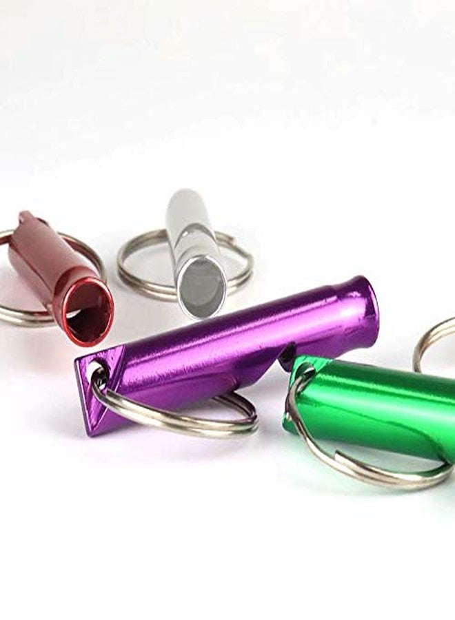 Ergonflow Set of 12 Extra Loud Whistles for Camping Hiking Hunting Outdoors Sports and Emergency Situations, Sturdy but Light Aluminium Key Chain Signals - Image 4