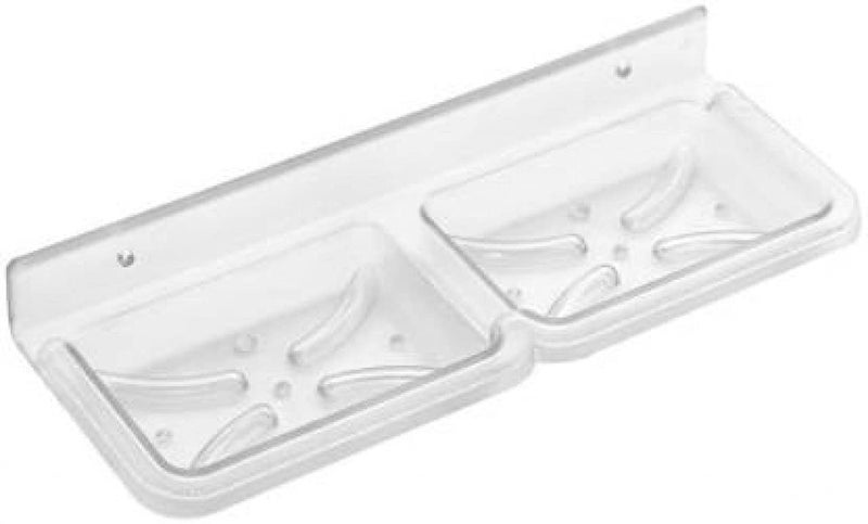 SELLZY Transparent Sqaure Wall Mount Soap Dish Holder for Bathroom (Pack of 1) | 9inch X 3.5inch X 1.5inch | Soap Dish/Stand/Holder - Image 1