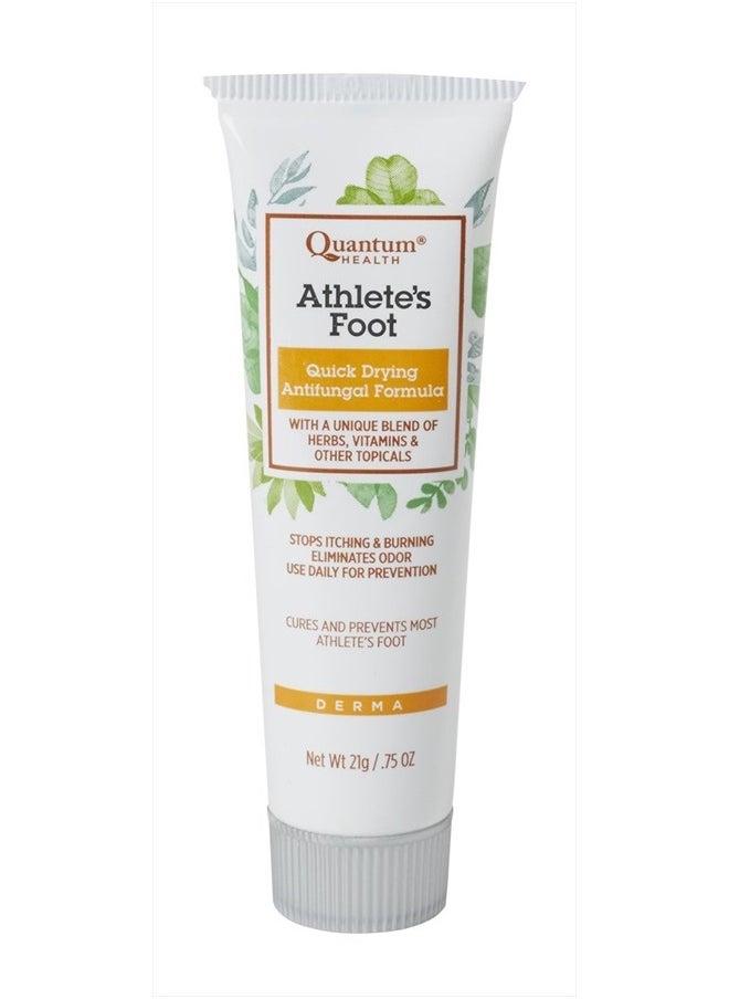 Quantum Health Athlete's Foot Ointment, Quick Drying Topical Formula with Tea Tree Oil that Cures & Prevents Most Athlete's Foot, Stops Itching & Burning, Eliminates Odor, For Daily Use, 21gm,01802  - Image 2