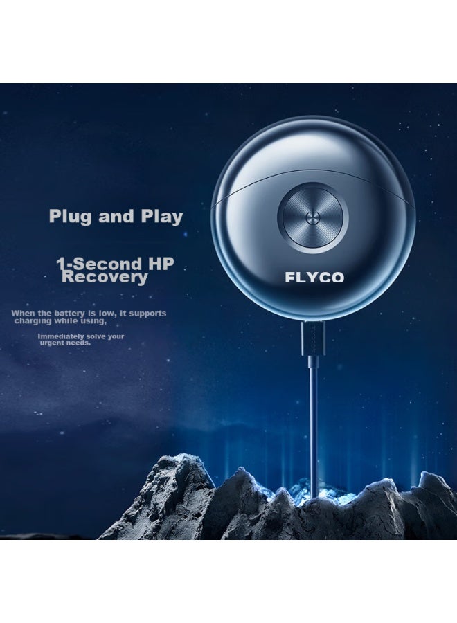 فلايكو Flyco Space Ufo ماكينة حلاقة كهربائية محمولة للرجال Fs891، ملمّع لحية، هدية عيد ميلاد وعيد الحب للصديق الزوج الأب - إصدار عيد ميلاد محدود - Image 4