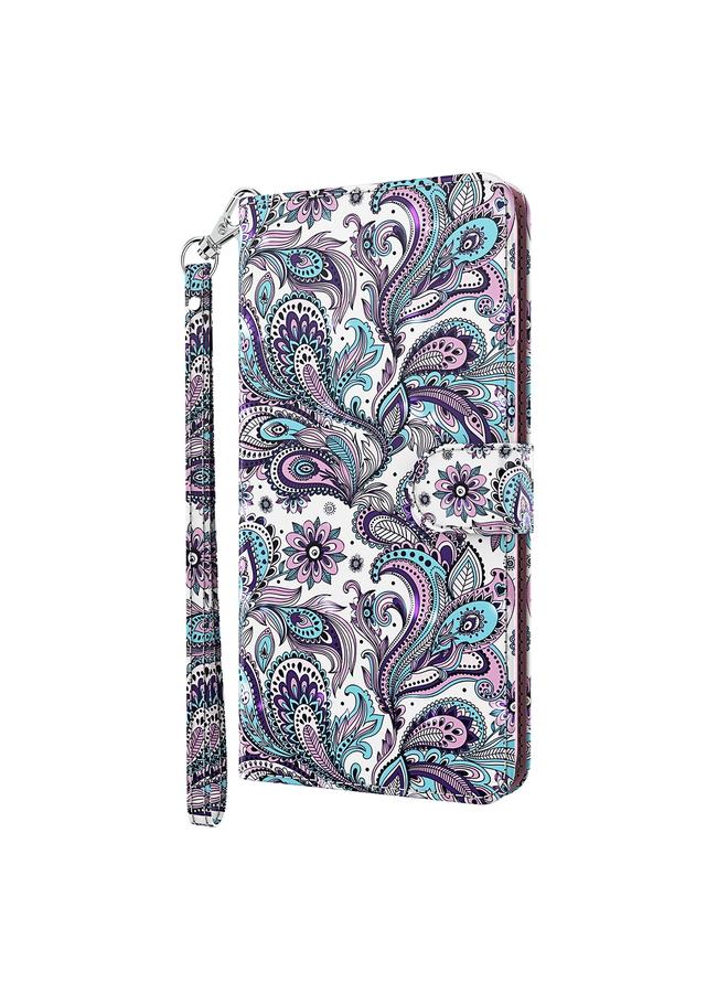 اس-توب جراب لهاتف Samsung Galaxy A25 5G بنمط رسم ثلاثي الأبعاد من الجلد القابل للطي - Image 3