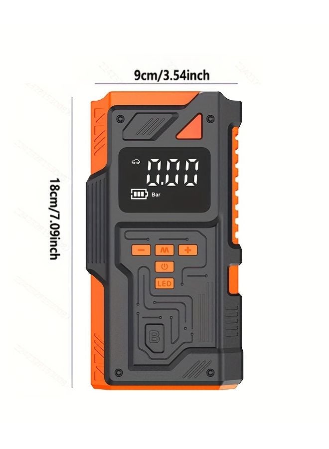 Multifunctional Air Pump 10 In 1 Car Battery Jumper Portable Air Compressor 8000A Peak - Image 4