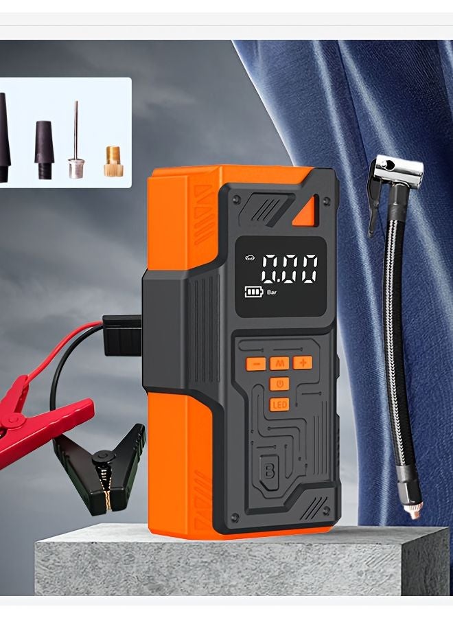 Multifunctional Air Pump 10 In 1 Car Battery Jumper Portable Air Compressor 8000A Peak - Image 1