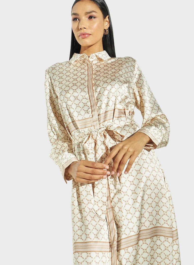 Iconic Button Down Printed Shirt