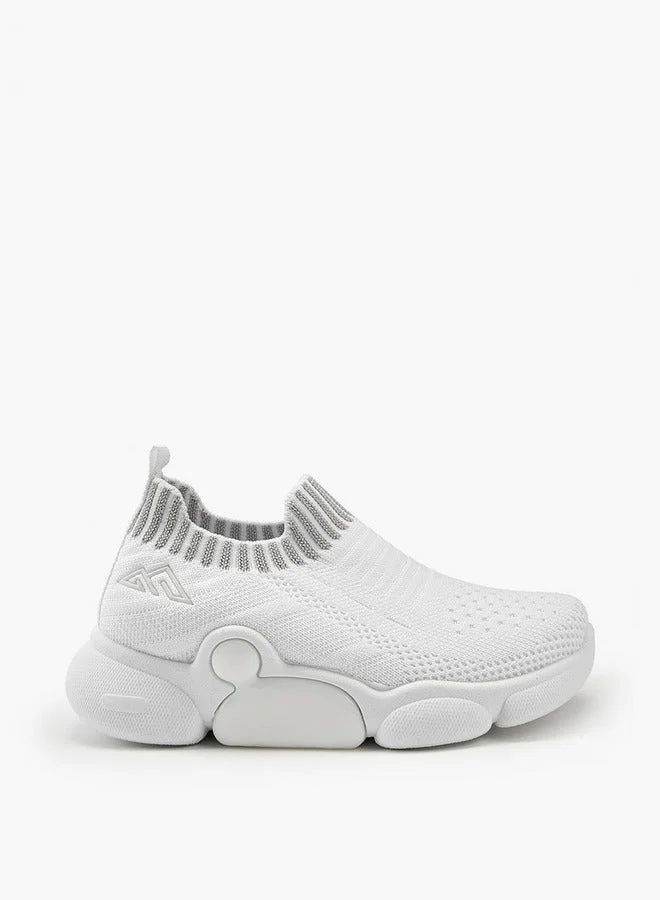 Textured Slip-On Sports Shoes