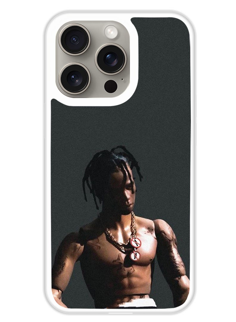 Theodor Protective Case Cover For APPLE IPHONE 15 Pro Travis (2) (White Bumper) - Image 1