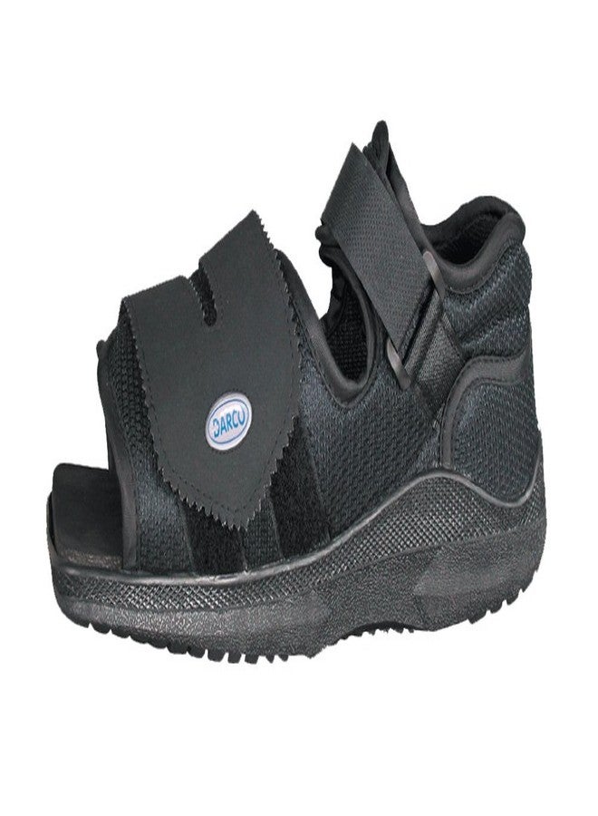 MedSurg Black Post-Op Shoe Medium Strapless Forefoot Closure MQM2B