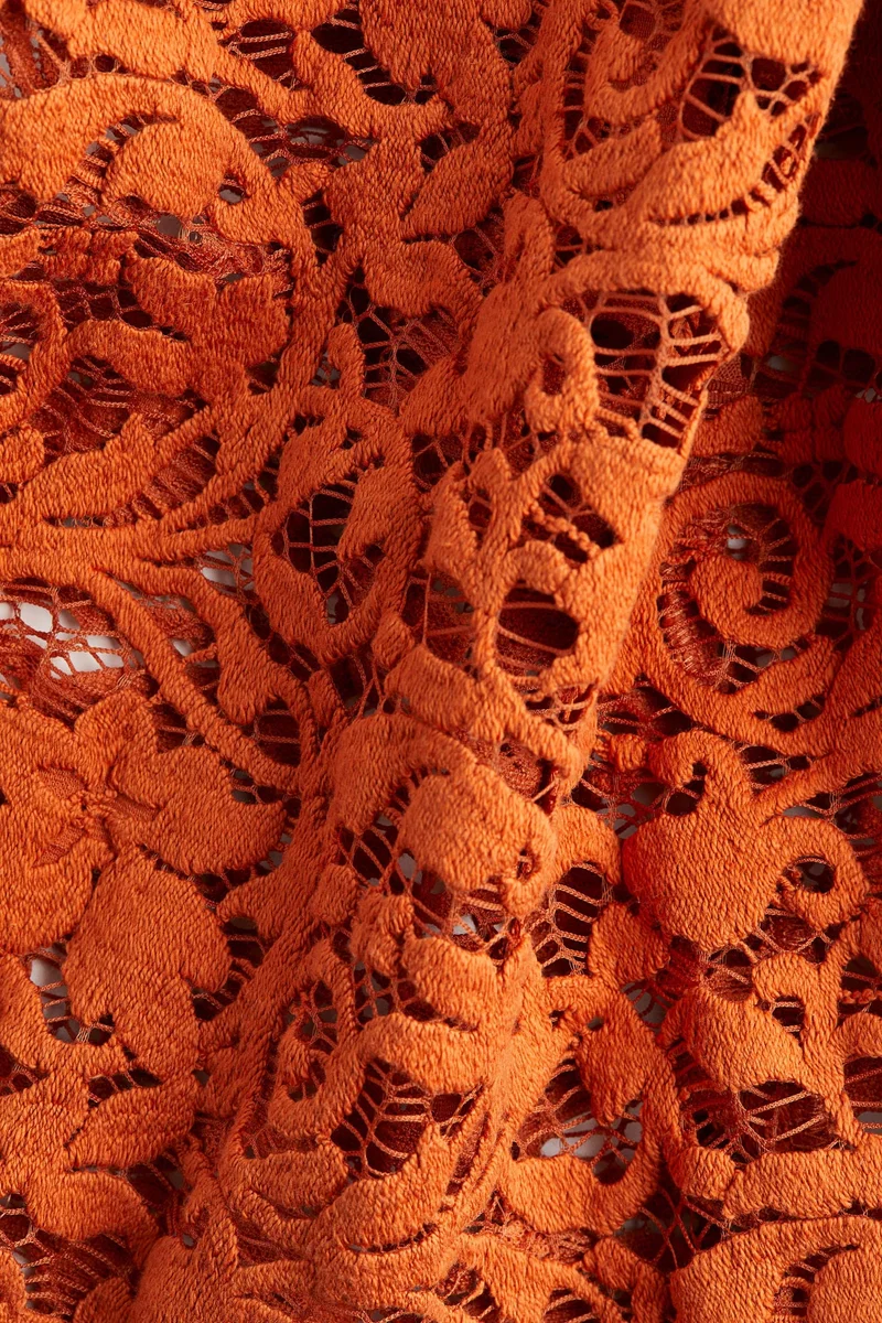 H&M Shoulder-pad lace blouse