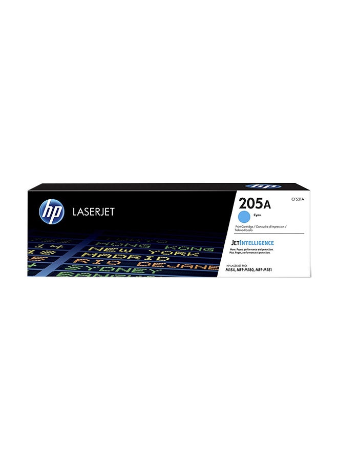 HP 205A Original Laserjet Toner Cartridge CF531A Cyan - Image 1