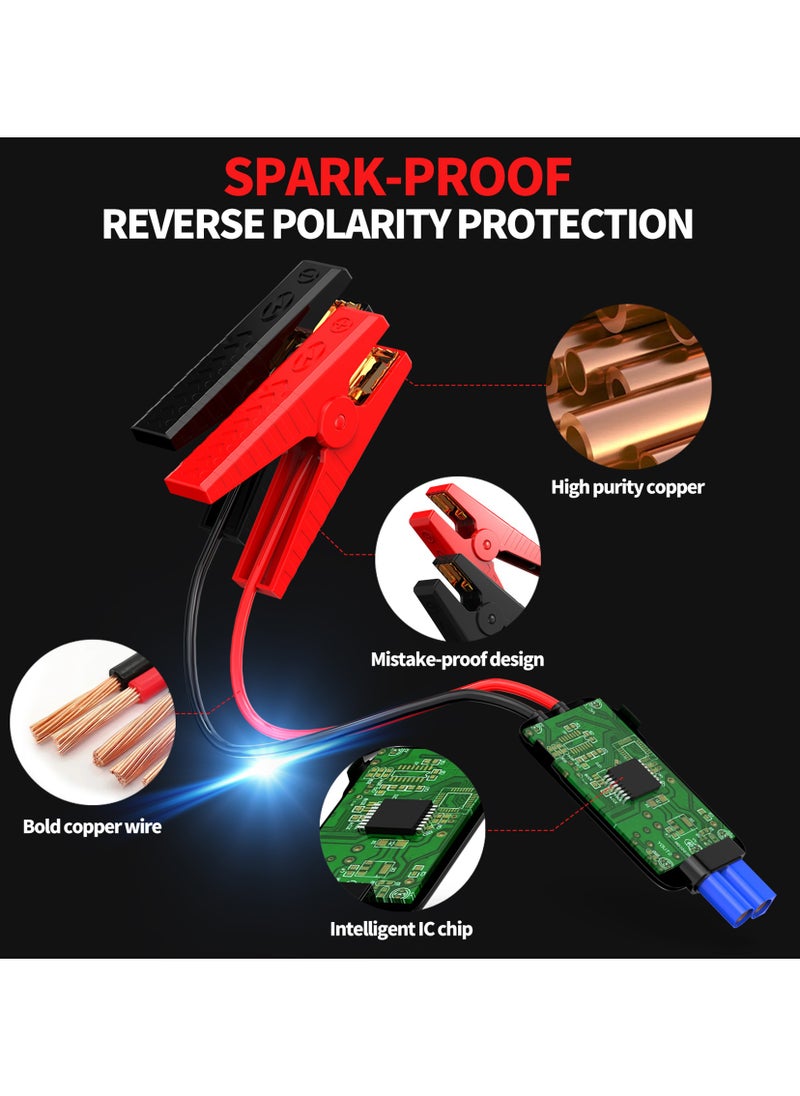 FOWAWU - FOWAWU 6000A Car Jump Starter, Jump Starter, 24800mAh Car Battery Jump Starter, Car Jump Starters, Portable Battery Jumper Starter, Portable Car Jump Starter, Portable Battery Jump Starter For Car, Battery Jump Starter, Jump Starter Battery Pack - Image 1