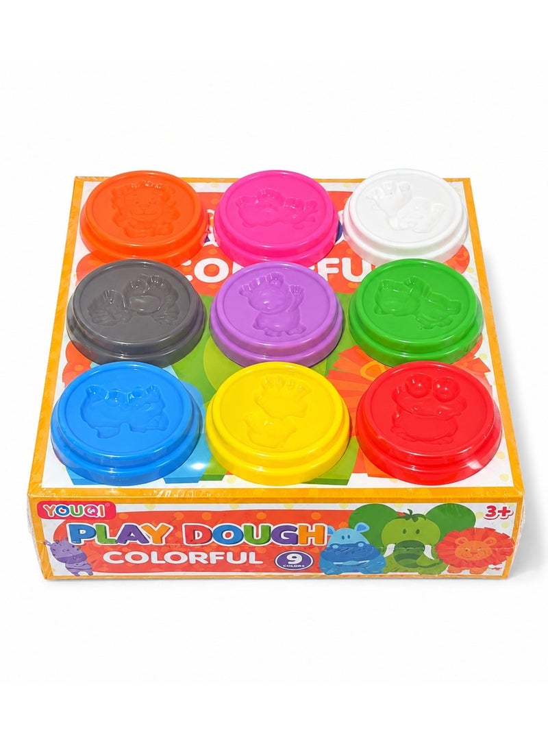 Youqi Slime Kit for Kids (9 Colors) | Play dough Soft Non-Sticky Butter Slime Small Cups | Non-Sticky DIY Creative Toy for Boys & Girls | Return Gift & Party Favor - Image 1