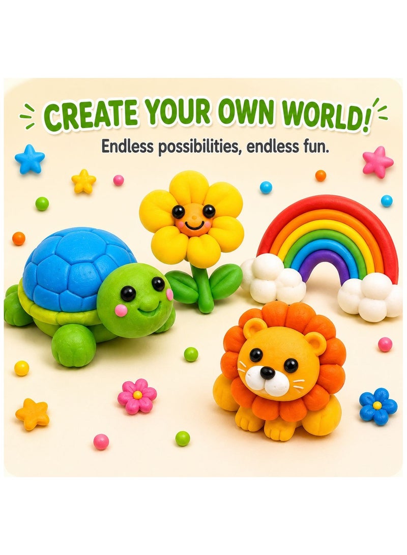 Youqi Slime Kit for Kids (9 Colors) | Play dough Soft Non-Sticky Butter Slime Small Cups | Non-Sticky DIY Creative Toy for Boys & Girls | Return Gift & Party Favor - Image 5