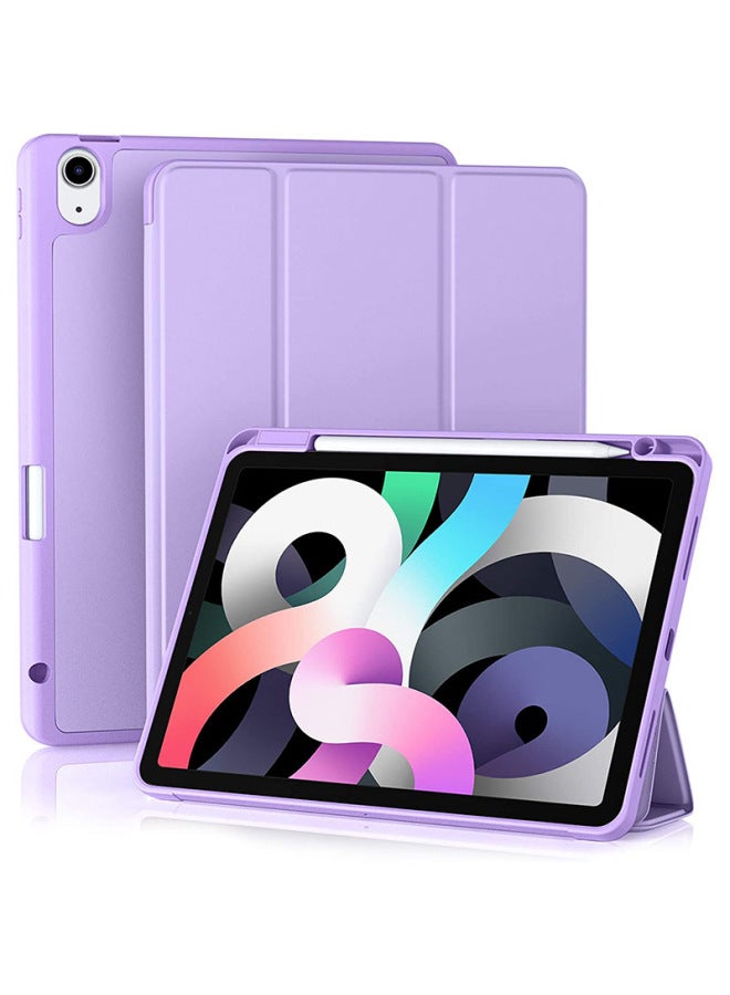 Suitable For IPad10.2 Protective Sleeve Pen Slot Air45 Back Sticker All-inclusive Pro11 Inch Flat IPad10 Generation 10.9 Case-Color:Navy-Applicable Model:IPAD AIR4/5  10.9 - Image 2
