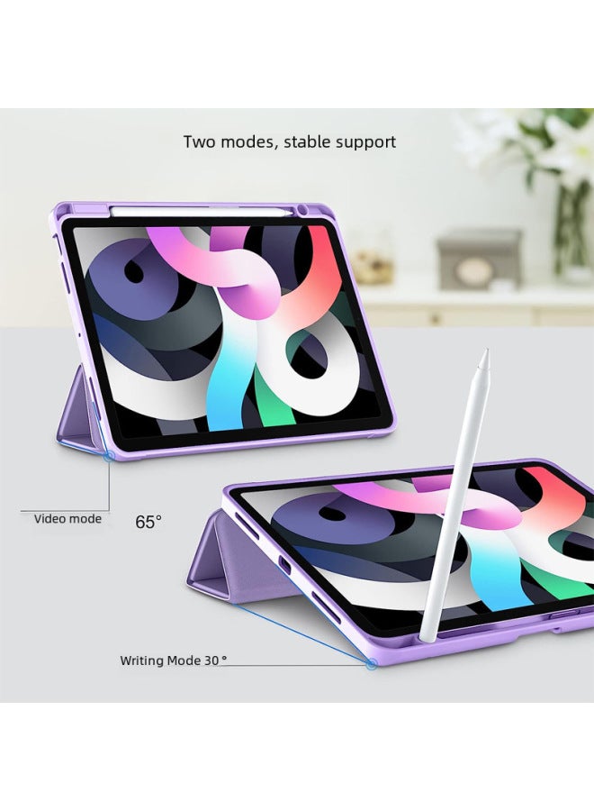 Suitable For IPad10.2 Protective Sleeve Pen Slot Air45 Back Sticker All-inclusive Pro11 Inch Flat IPad10 Generation 10.9 Case-Color:Navy-Applicable Model:IPAD AIR4/5  10.9 - Image 4