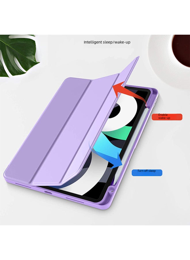 Suitable For IPad10.2 Protective Sleeve Pen Slot Air45 Back Sticker All-inclusive Pro11 Inch Flat IPad10 Generation 10.9 Case-Color:Navy-Applicable Model:IPAD AIR4/5  10.9 - Image 3