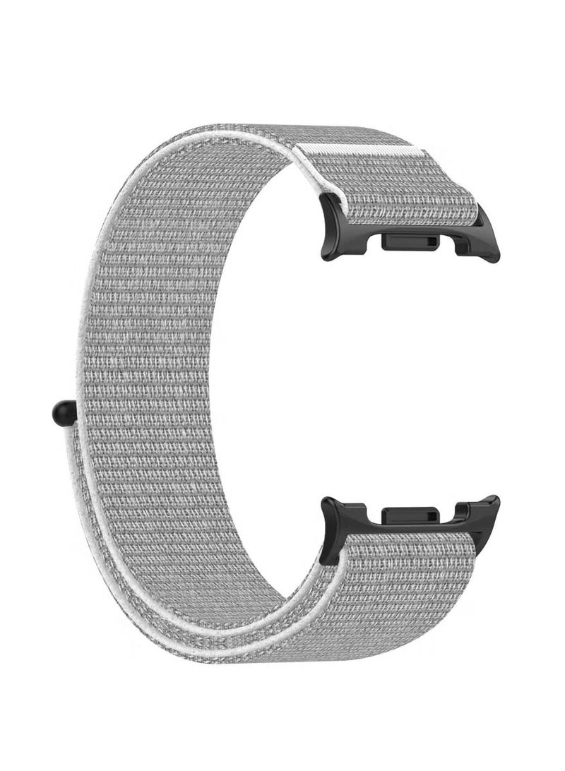 2 Pcs for Samsung Galaxy Watch 8 40mm 44mm Strap , Nylon Watchband Replacement Bracelet for Galaxy Watch 8 Classic 46mm Black and Silver - Image 2