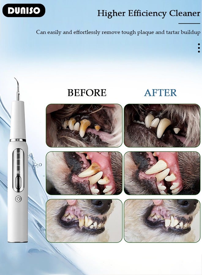 DUNISO Pet Tooth Polisher, Dog Plaque Remover for Teeth, Pet Ultrasonic Tooth Cleaner Toothbrush, Teeth Cleaning Kit, Tartar Remover for Teeth Stains for Dogs and Cats - Image 5