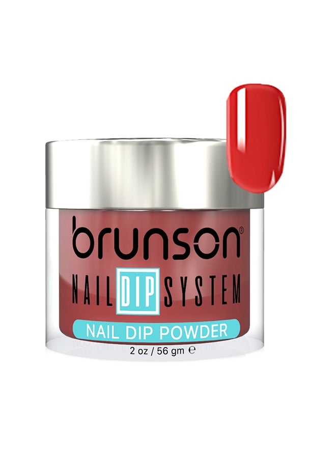 brunson Nail Dip Powder Dip And Buff System Color 56gm, French Nail Art Starter Manicure Salon DIY At Home Odor Free And Long Lasting No Needed Nail Lamp Curing DBK050