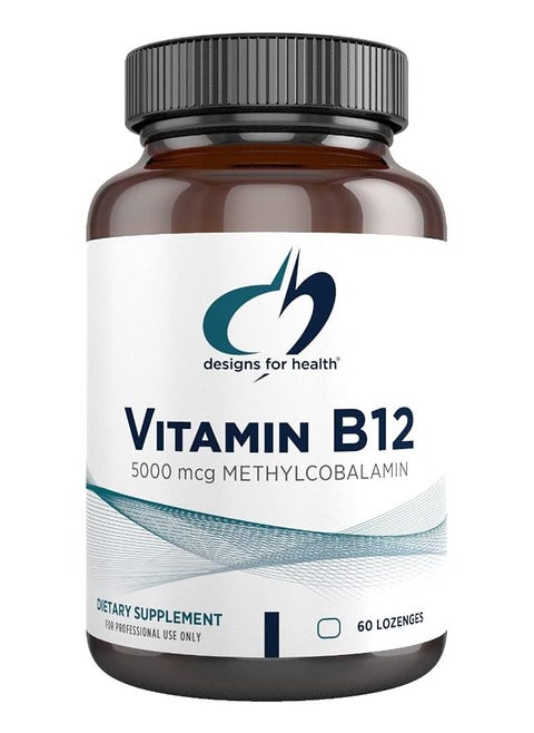 Vitamin B12 Lozenges - 5000mcg B12 dietary supplement for professional use only, 60 lozenges