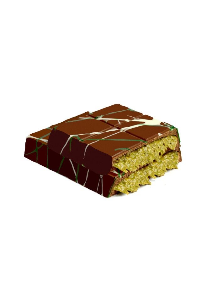 Abu Auf Kunafa Pistachio Real Chocolate Bar 195g - Image 3
