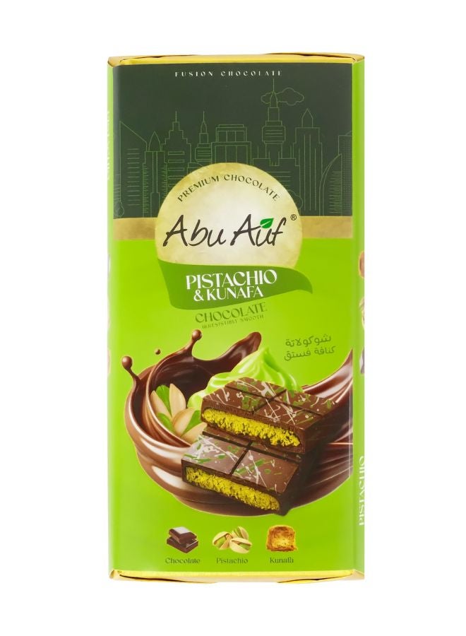Abu Auf Kunafa Pistachio Real Chocolate Bar - Image 1