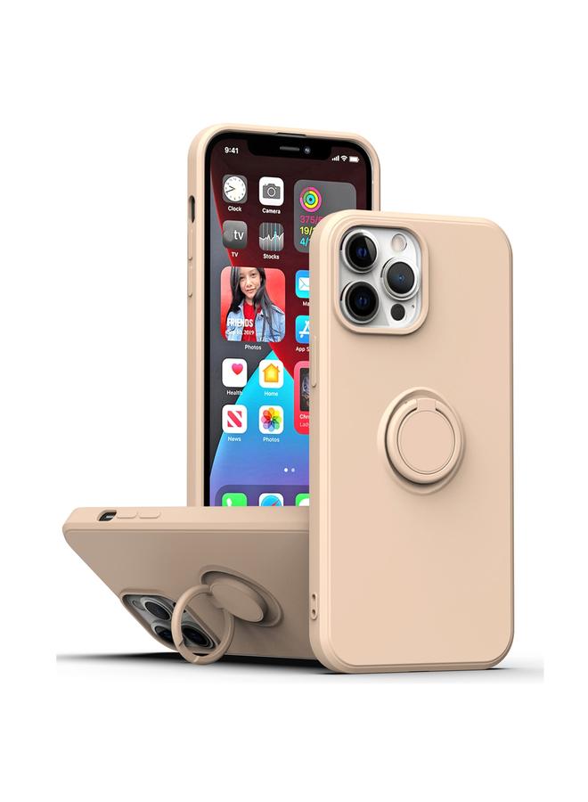 اس-توب جراب لهاتف iPhone 15 مع حامل حلقي من السيليكون - Image 1