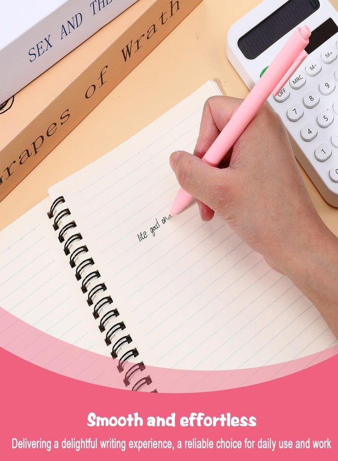 HaiFafafaing 25 Pcs Aesthetic Ballpoint Pens Bulk Cute Ball Point Pink Pen Black Ink 0.5mm Retractable Fine Point Writing Server Pens for Server Christmas Baby Shower Back To School Party Favor Gifts Girls Women - Image 4