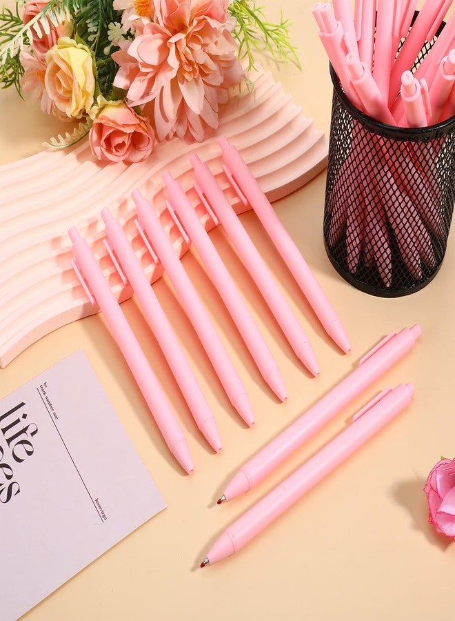 HaiFafafaing 25 Pcs Aesthetic Ballpoint Pens Bulk Cute Ball Point Pink Pen Black Ink 0.5mm Retractable Fine Point Writing Server Pens for Server Christmas Baby Shower Back To School Party Favor Gifts Girls Women - Image 3