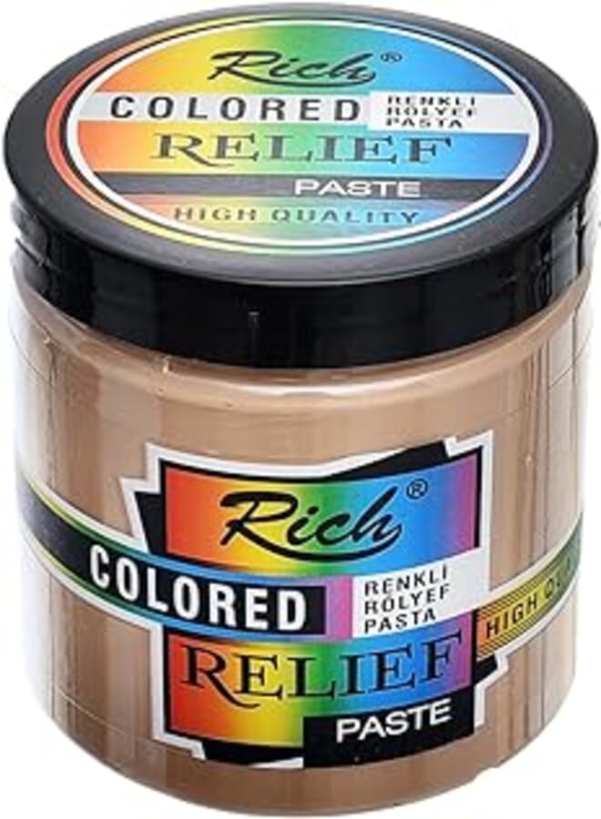 Rich NO:10160 Colored Relief Paste 250ML Designed To Catch The Eye And Leave A Lasting Impression - Café