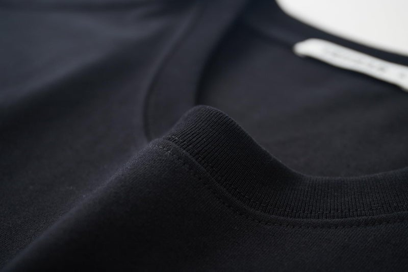 VEIISAR Men's Heavy Weight Crew Neck Long Sleeve T Shirt - Mens 100 Cotton Thick Pre Shrunk Shirts Black XXL - Image 5