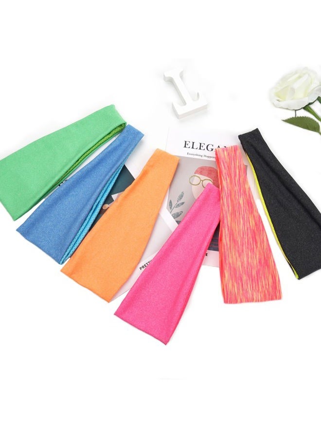 JOYOYO 12 Colors Headbands Breathable Athletic Sweatbands Sports Headband Moisture Wicking Elastic Hairband for Kids Children and Teenagers - Image 5