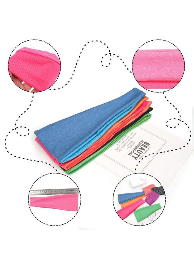 JOYOYO 12 Colors Headbands Breathable Athletic Sweatbands Sports Headband Moisture Wicking Elastic Hairband for Kids Children and Teenagers - Image 3