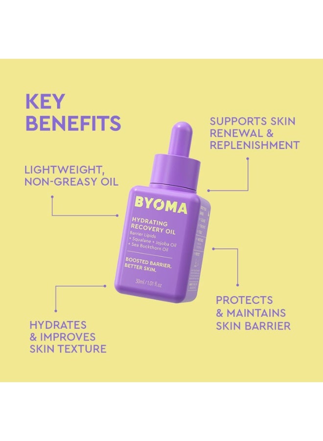 BYOMA Hydrating Recovery Oil 30ml | Squalane, Jojoba & Seabuckthorn Oils, Instant Radiance, Barrier Repair, Luxury Face Treatment - Image 3