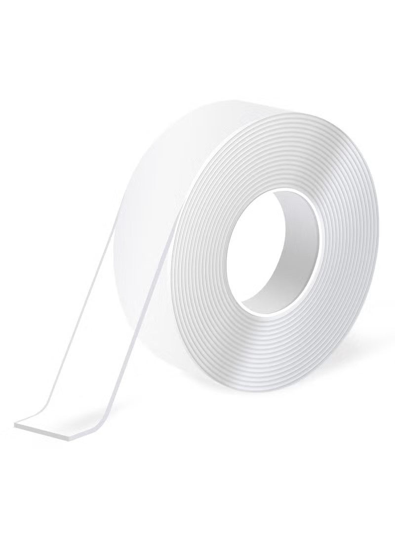 Extra Strong Double Sided Nano Adhesive Tape Heavy Duty Removable, Clear Sticky Adhesive Nano Tape Tough Washable Waterproof Mounting Tape for Hanging Picture, Poster, Carpet - Image 1