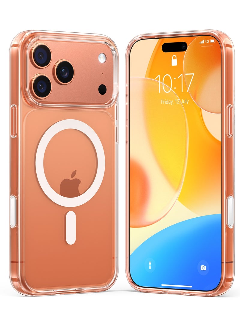 TORRAS Guardian-Mag Series iPhone 17 Pro Max Clear Case, Magnetic Shockproof, Military-Grade, Anti-Yellowing - Clear - Image 1