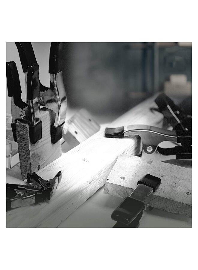 16PC Nickel-Plated Metal Spring Clamps Set - Heavy Duty Clips for Woodworking, Photography Backdrops, and More - Includes 8pc 2 Inch, 4pc 4 Inch, and 4pc 6 Inch Clamps - Image 4